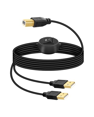 RIIEYOCA 2 in 1 USB Druckerkabel 16,98 €