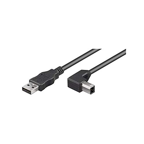 goobay 50856 USB 2.0 Druckerkabel 90 Grad schwarz 2m