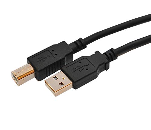 Rhombutech USB Druckerkabel 7,5m Schwarz