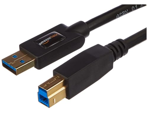 Amazon Basics USB 3.0 A auf B Kabel 183 cm schwarz