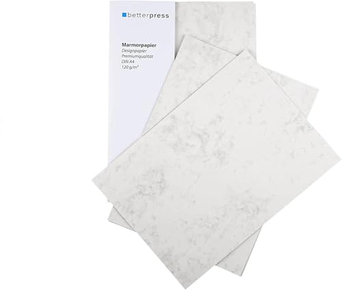 Betterpress Marmorpapier 120g A4 50 Blatt