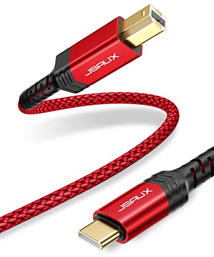 JSAUX USB C Druckerkabel 3M rot