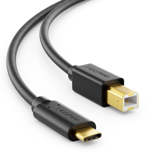 deleyCON MK1092 USB C Druckerkabel 3m