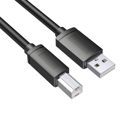 VIEVRE Druckerkabel 2M USB 2.0 Schwarz