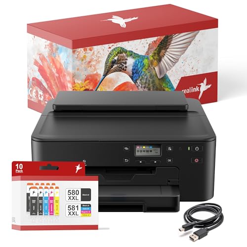 realink TS705a Tintenstrahldrucker mit 10 Druckerpatronen