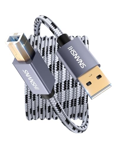 SNANSHI Druckerkabel 6m USB 2.0 grau
