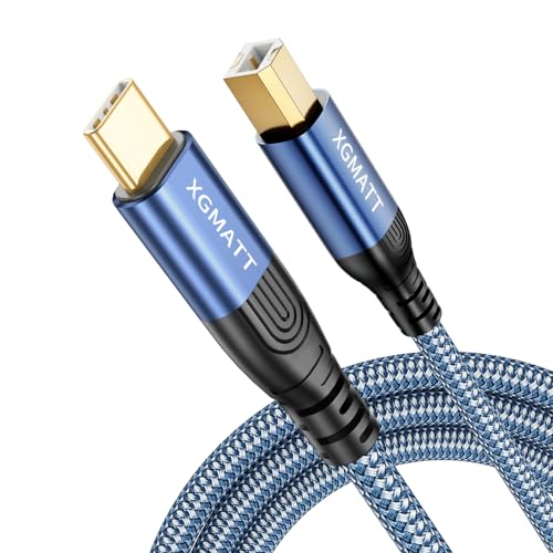 XGMATT USB C Druckerkabel 1M blau