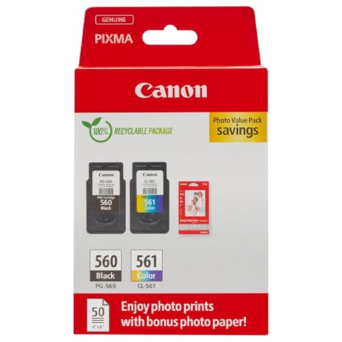 Canon PG-560/CL-561 Multipack Tinte und Papier