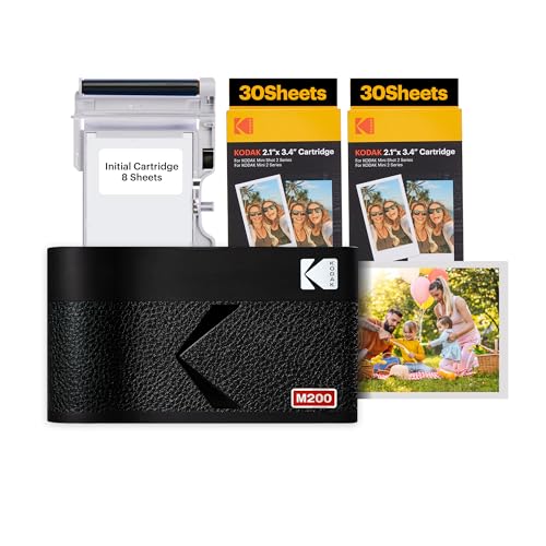 Kodak Mini 2 ERA tragbarer Fotodrucker Schwarz