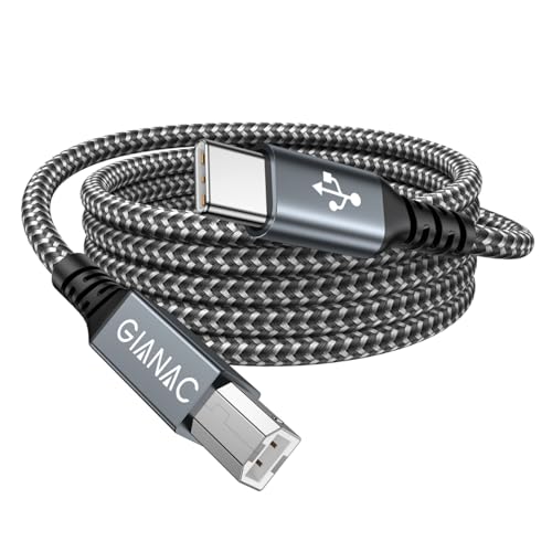 GIANAC USB C Druckerkabel 1M schwarz