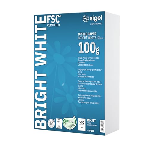 Sigel IP150 InkJet-Papier A4 100g 500 Blatt FSC zertifiziert