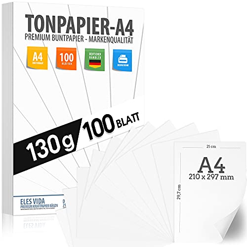 Eles Vida Zeichenpapier A4 130g/m² hochweiß 100 Blatt