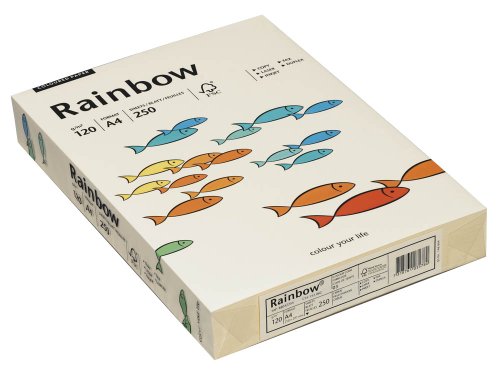 Papyrus Rainbow 120g A4 Buntpapier hellchamois