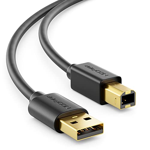 deleyCON MK718 USB 2.0 Datenkabel 0,5m Druckerkabel