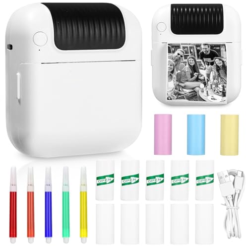 SOBEAU Mini Drucker tragbar für Smartphone Fotodrucker 15,99 €