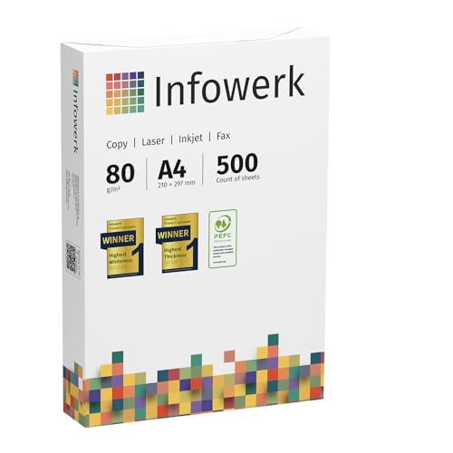 Infowerk Kopierpapier 500 Blatt A4 80g Testsieger