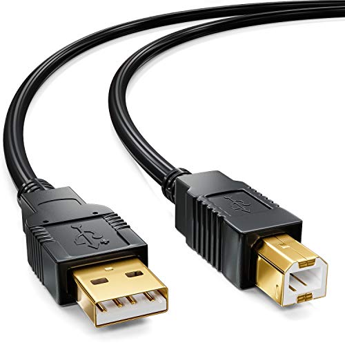 deleyCON 15m aktives USB 2.0 Kabel Druckerkabel Scanner Kabel