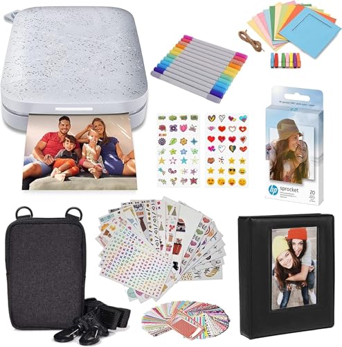 HP Sprocket Sofortbilddrucker Starter-Kit Weiß