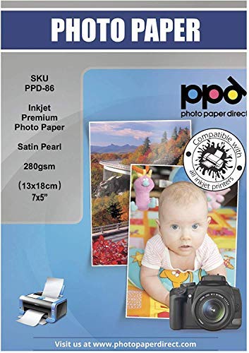 PPD Fotopapier 5x7 280g satin wasserfest