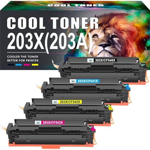 Cool Toner 203X 203A kompatibel für HP Color LaserJet Pro MFP M281fdw Toner Set